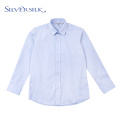 Classic cotton stripe boys casual button down shirt